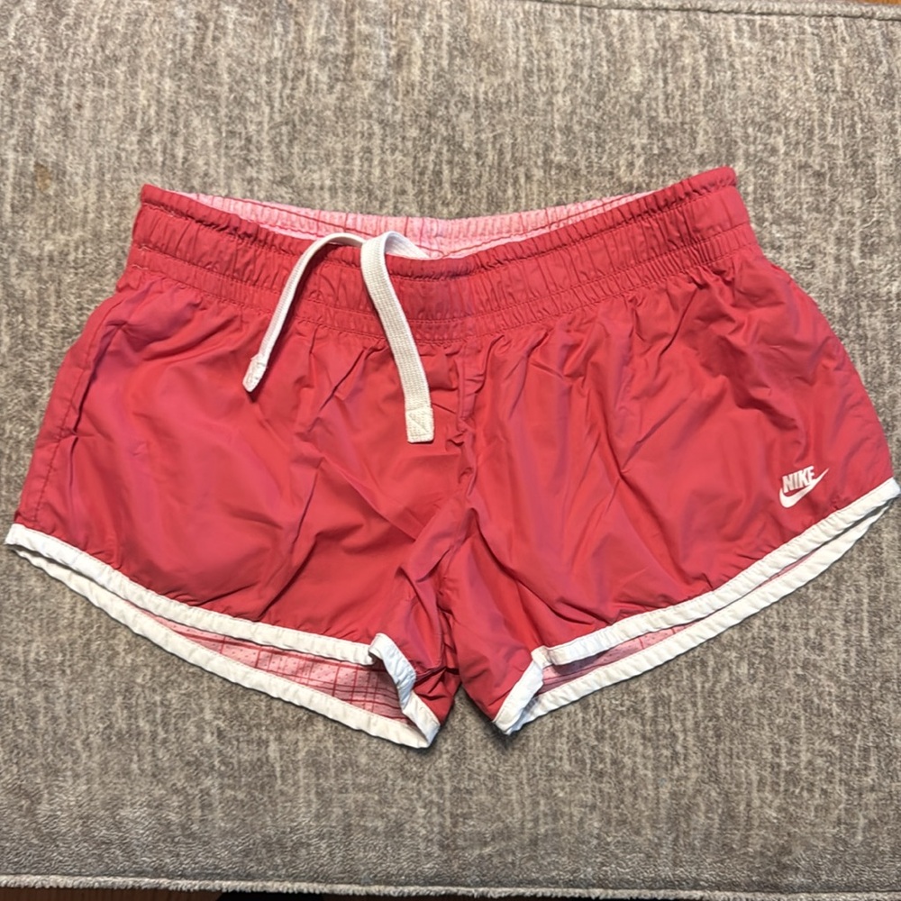 Nike Women’s Pink Shorts Plaid Reversible Medium 8-10 Running - Picture 5 of 6